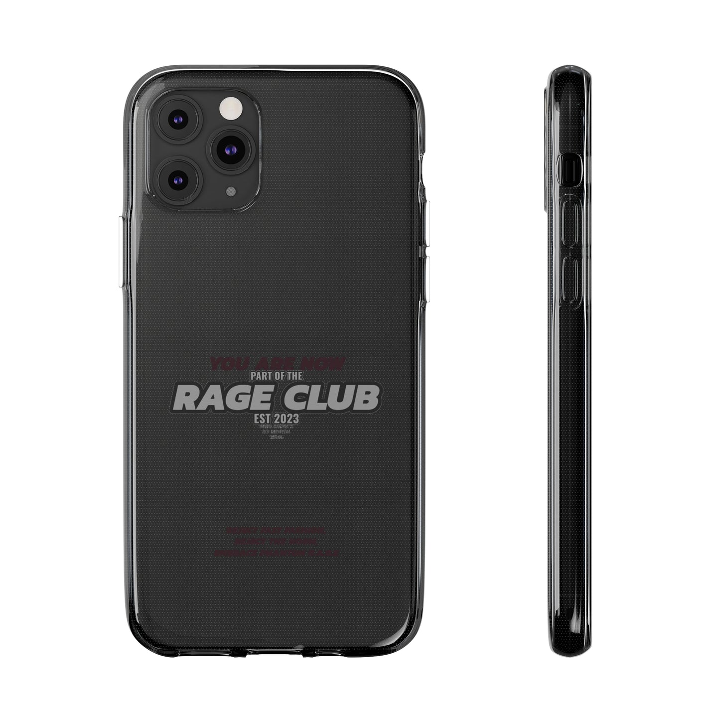 RAGE CLUB LABEL CLEAR CASE