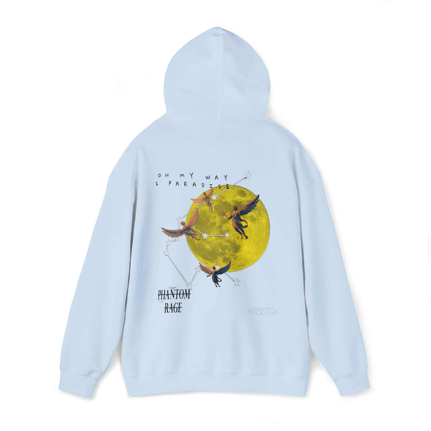 "OMW TO PARADISE" PREMIUM HOODIE LIGHT