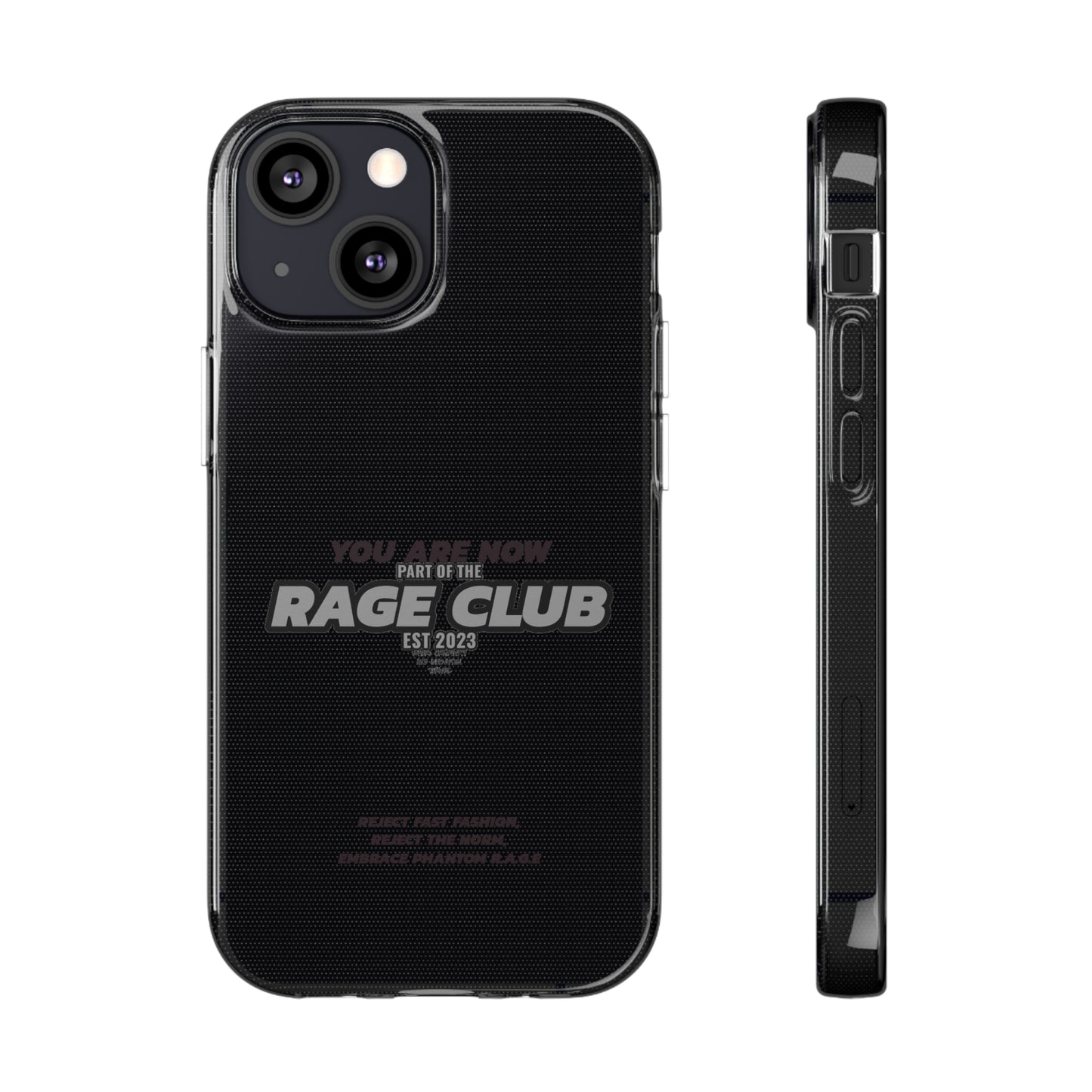 RAGE CLUB LABEL CLEAR CASE