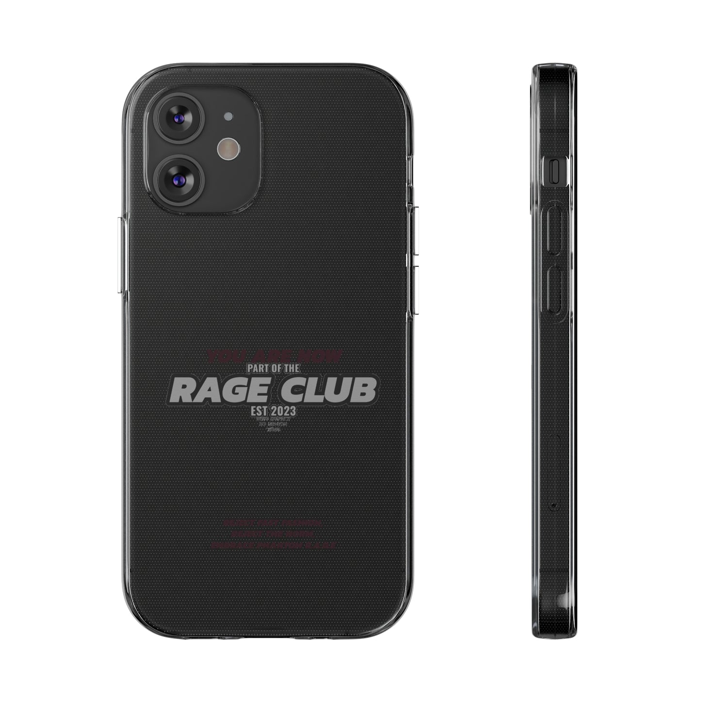 RAGE CLUB LABEL CLEAR CASE