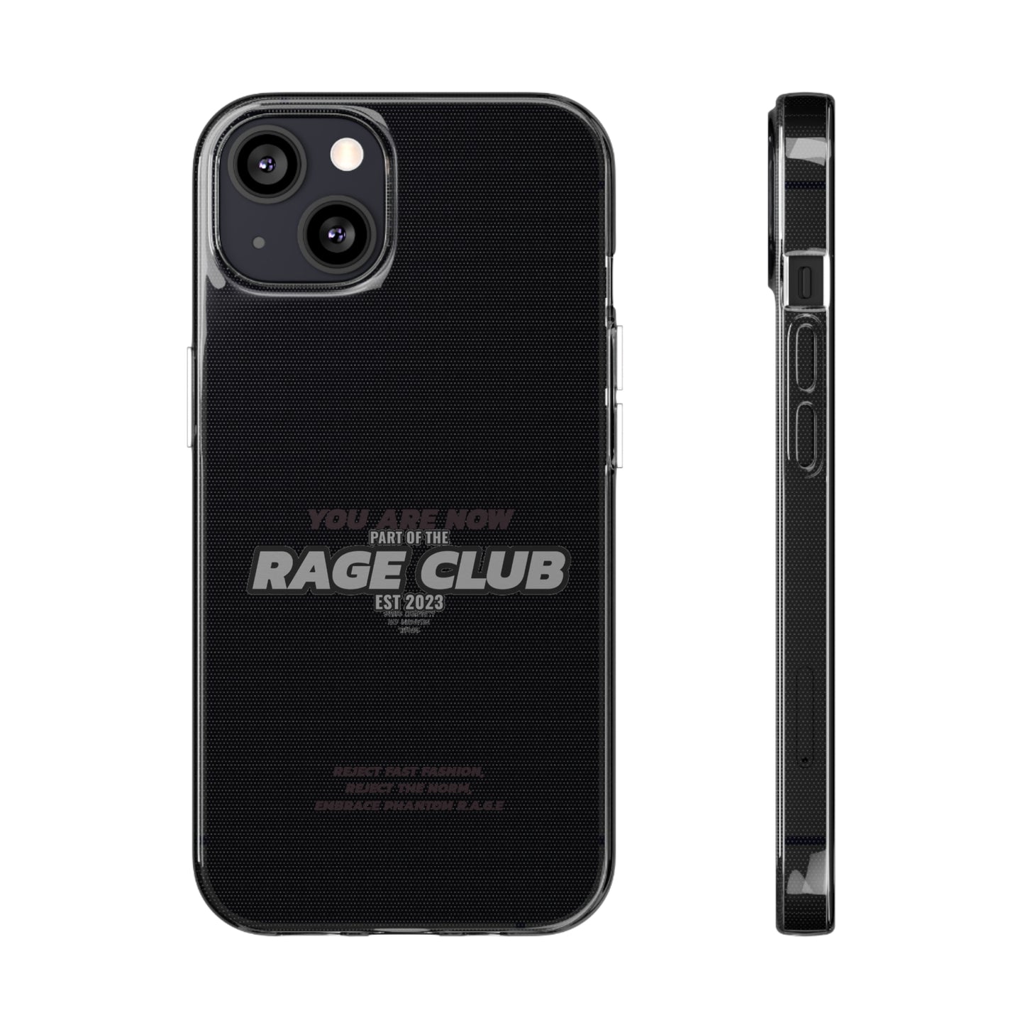 RAGE CLUB LABEL CLEAR CASE