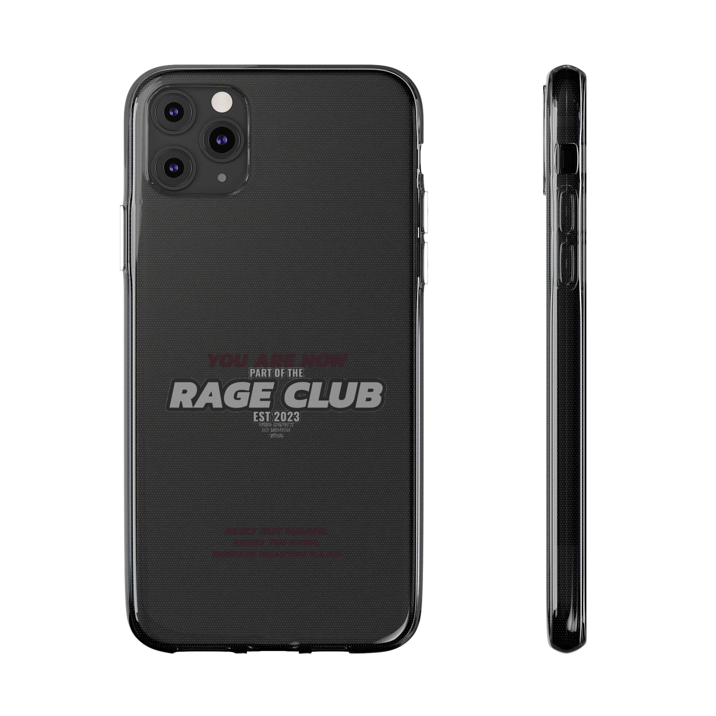 RAGE CLUB LABEL CLEAR CASE