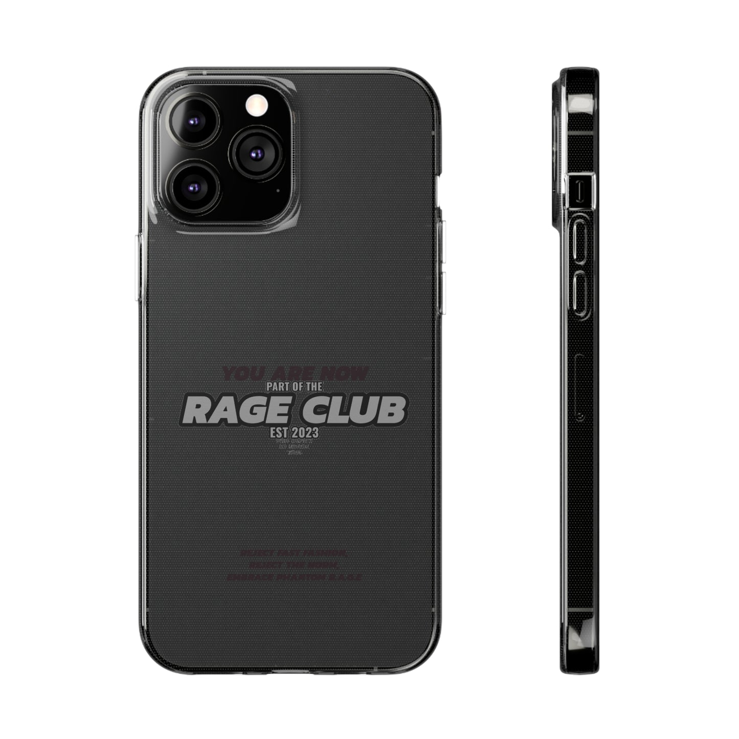 RAGE CLUB LABEL CLEAR CASE