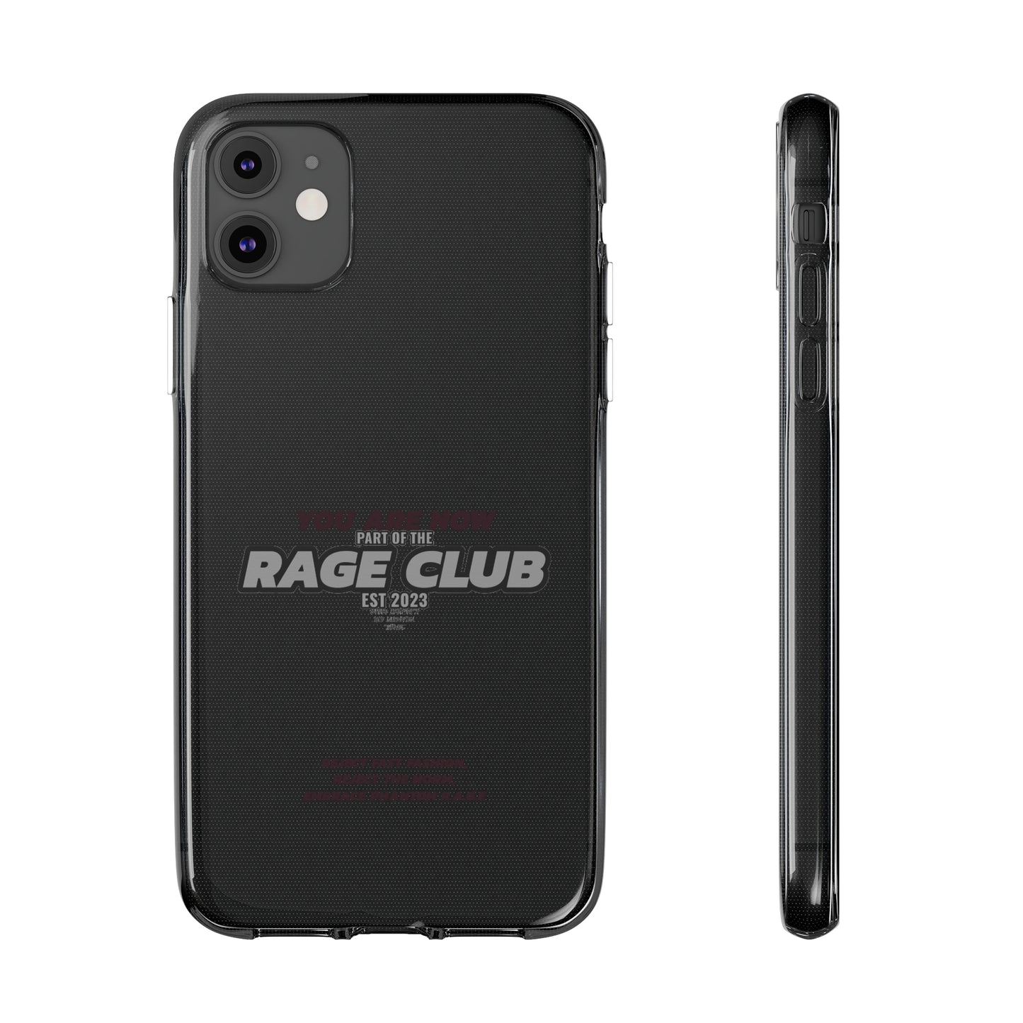 RAGE CLUB LABEL CLEAR CASE