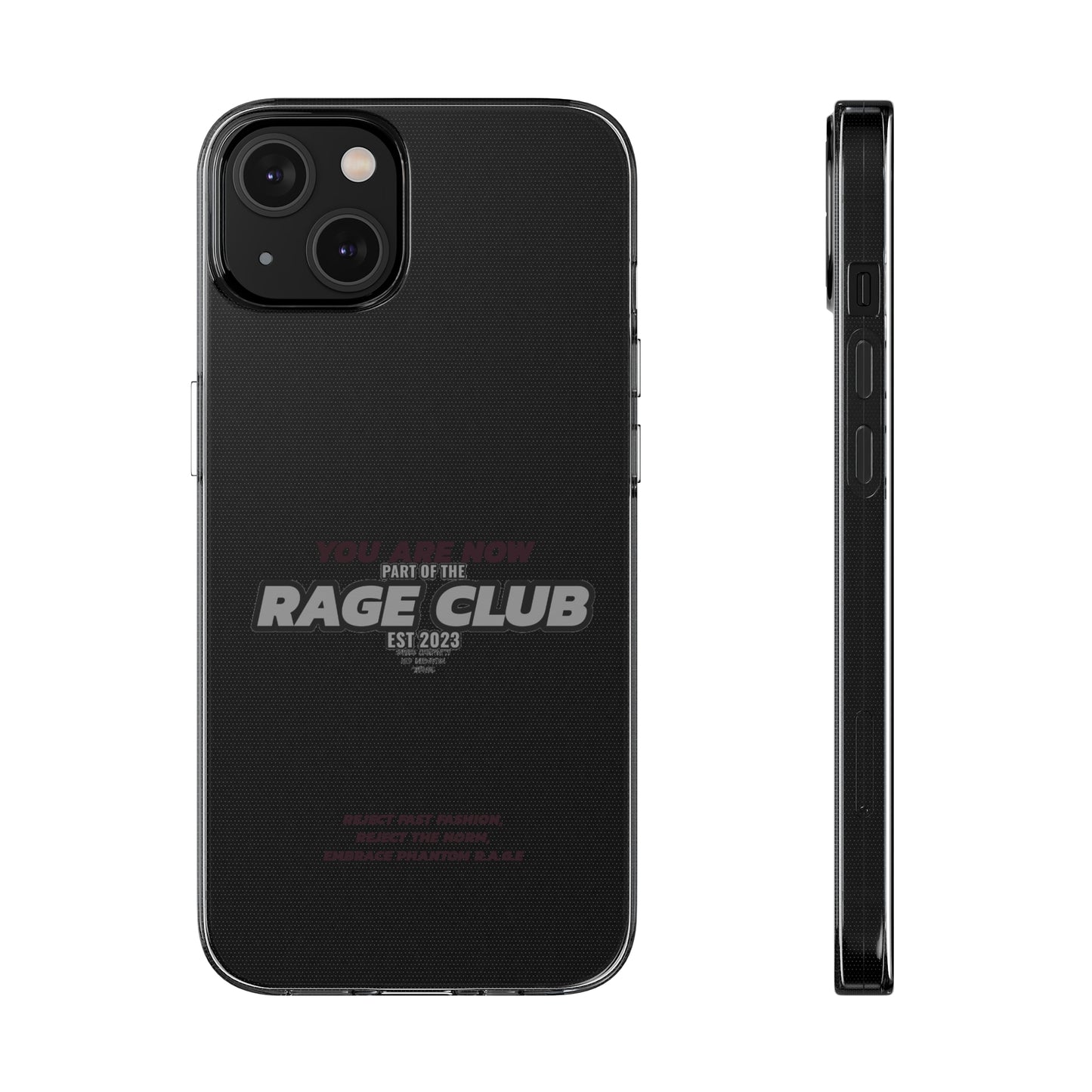 RAGE CLUB LABEL CLEAR CASE