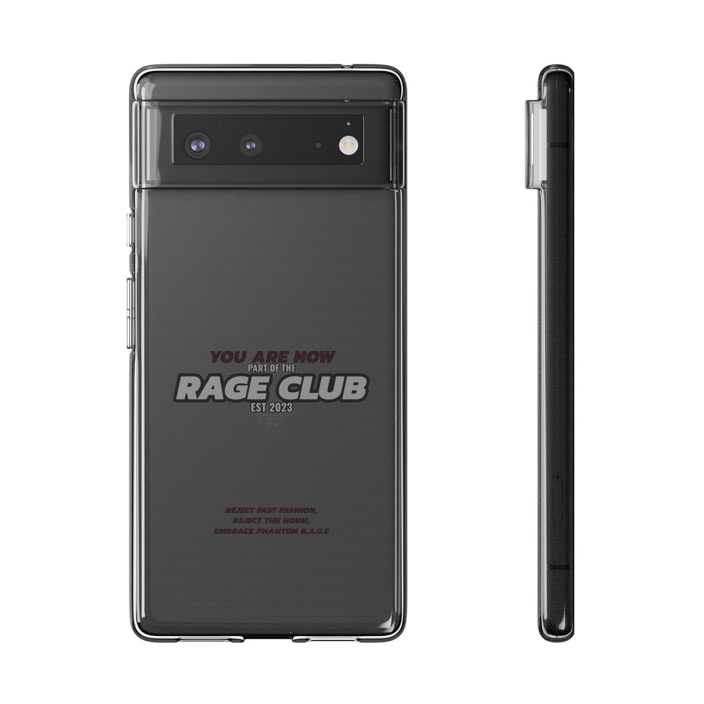 RAGE CLUB LABEL CLEAR CASE