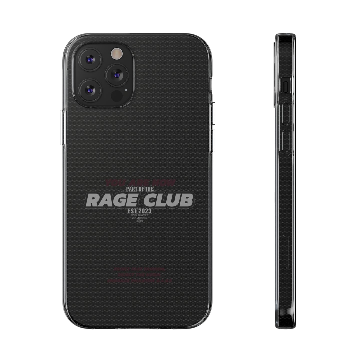 RAGE CLUB LABEL CLEAR CASE