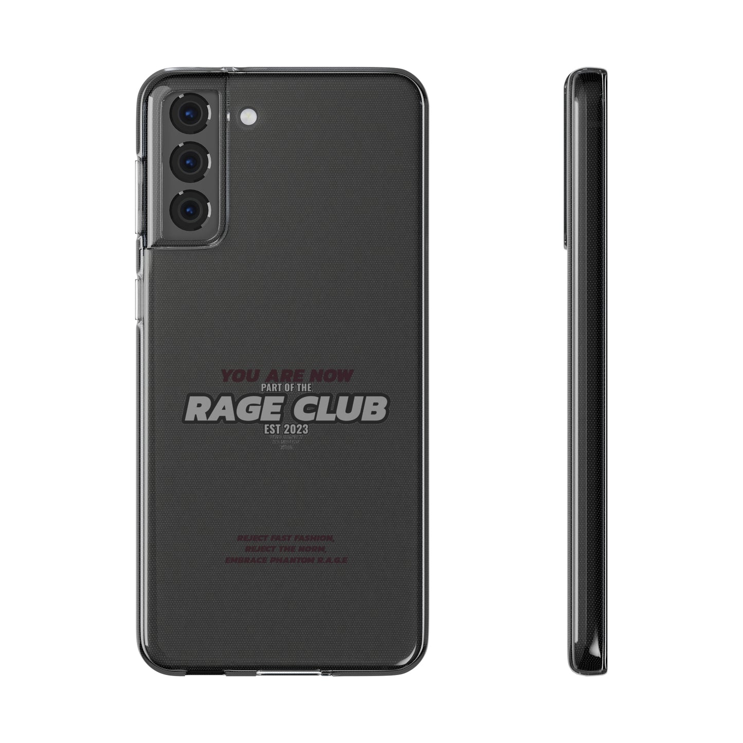 RAGE CLUB LABEL CLEAR CASE