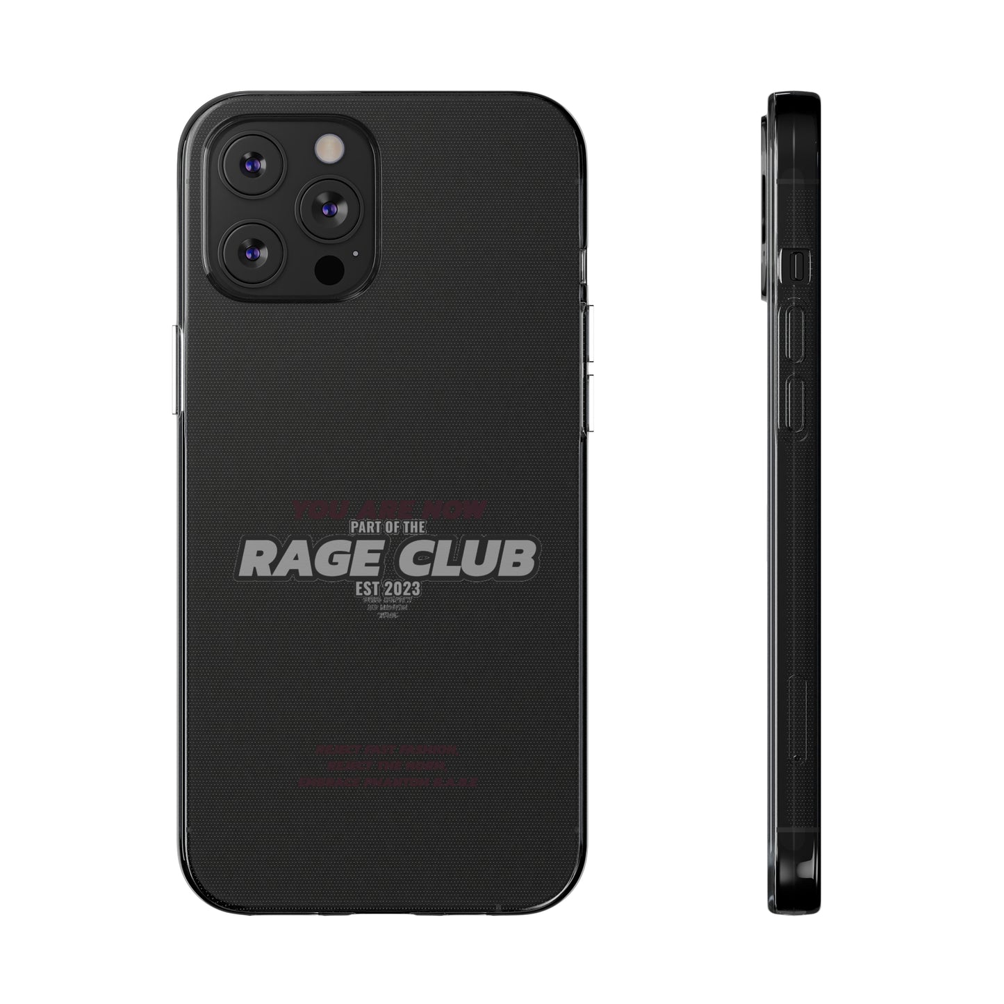 RAGE CLUB LABEL CLEAR CASE