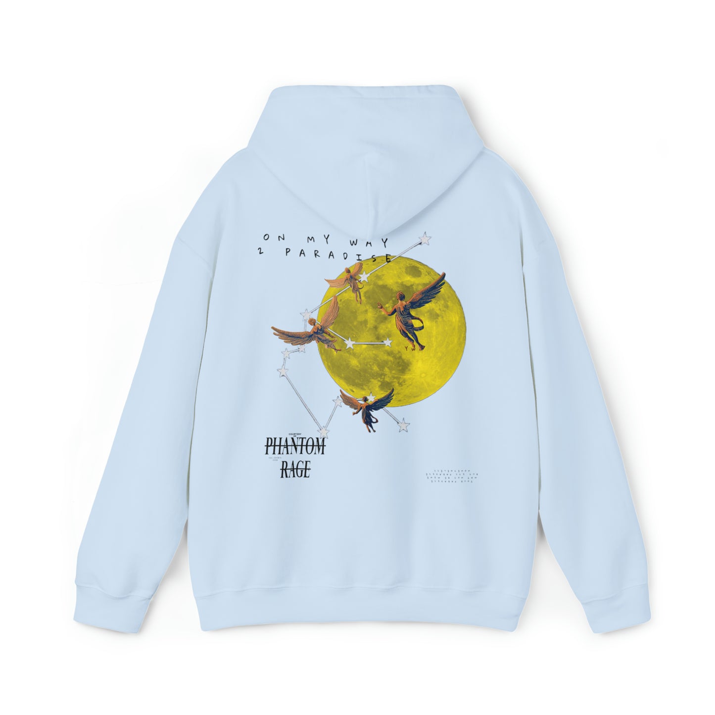 "OMW TO PARADISE" PREMIUM HOODIE LIGHT