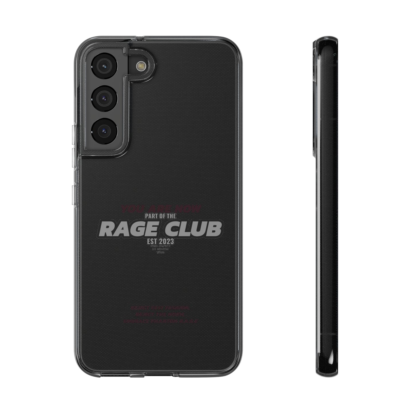 RAGE CLUB LABEL CLEAR CASE