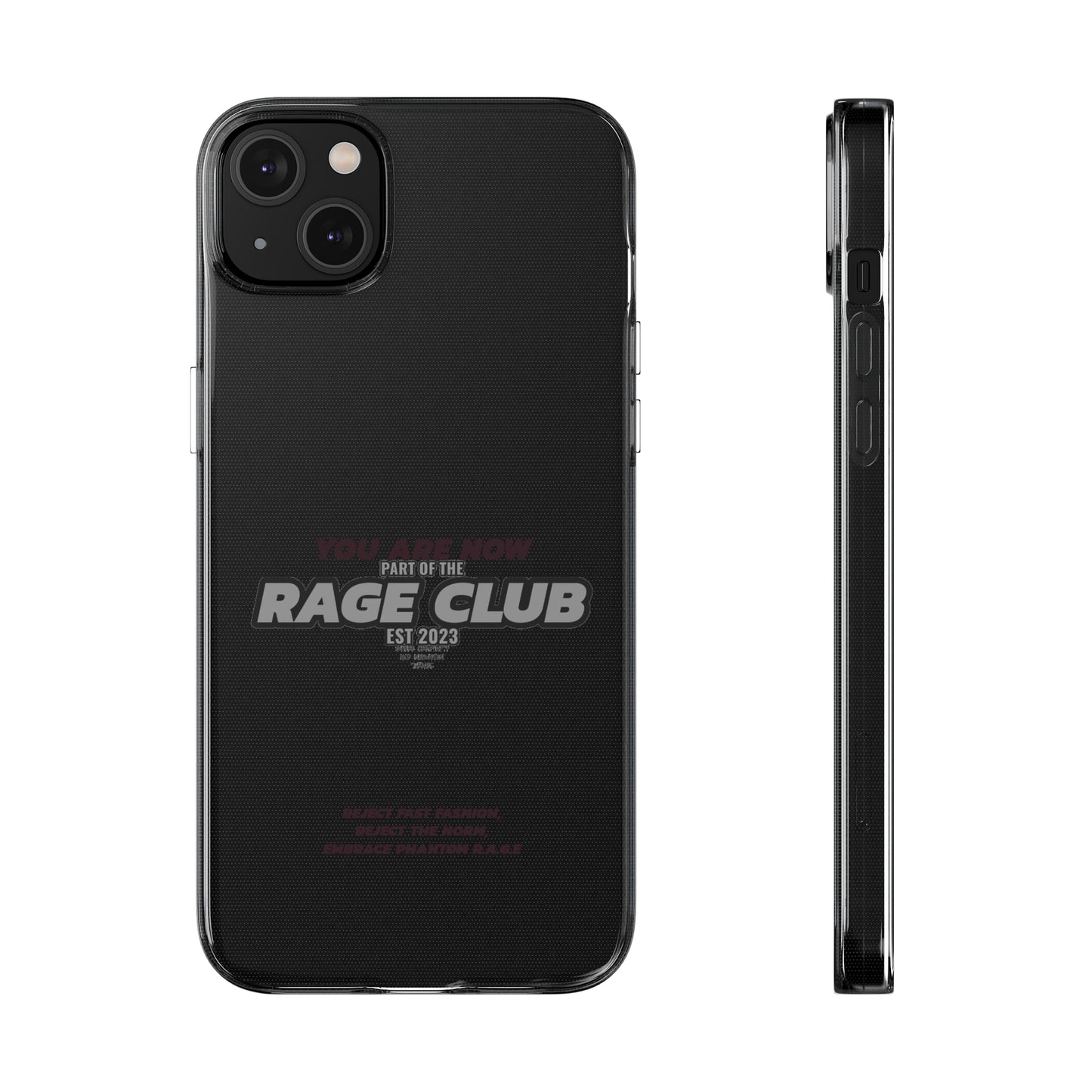 RAGE CLUB LABEL CLEAR CASE