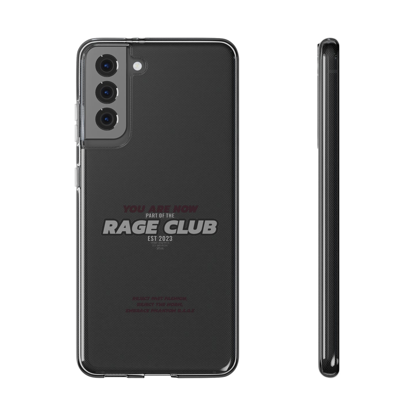 RAGE CLUB LABEL CLEAR CASE