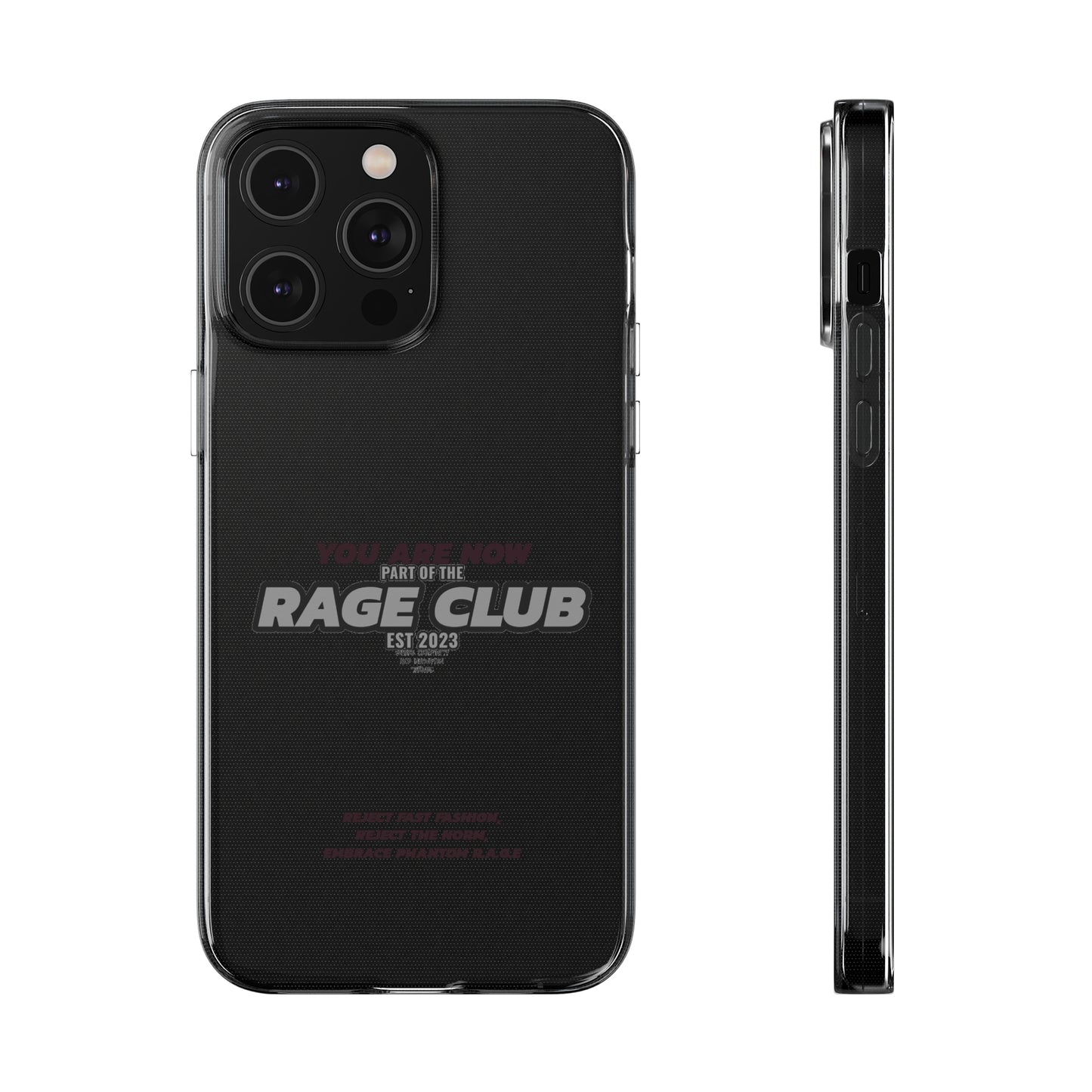 RAGE CLUB LABEL CLEAR CASE