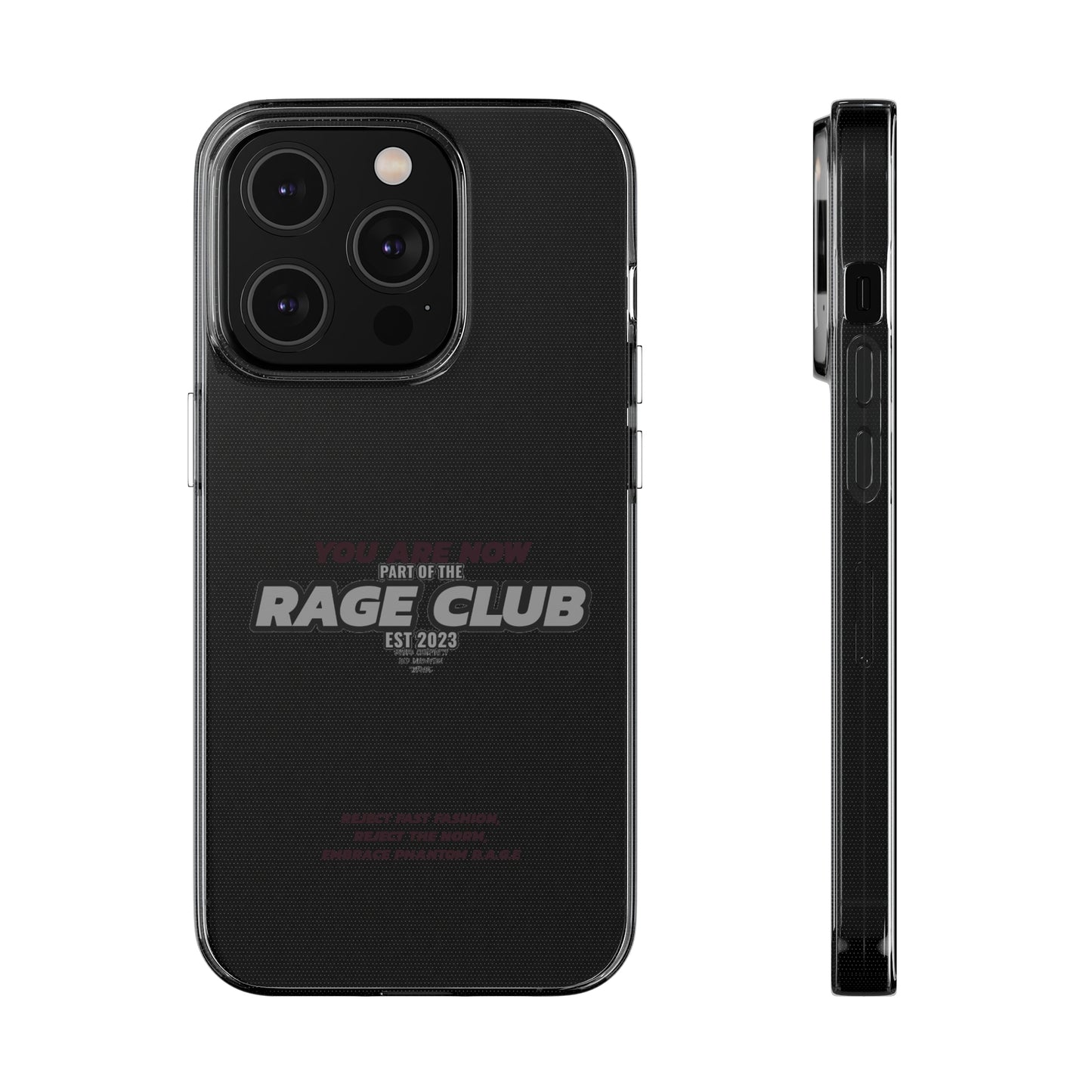 RAGE CLUB LABEL CLEAR CASE