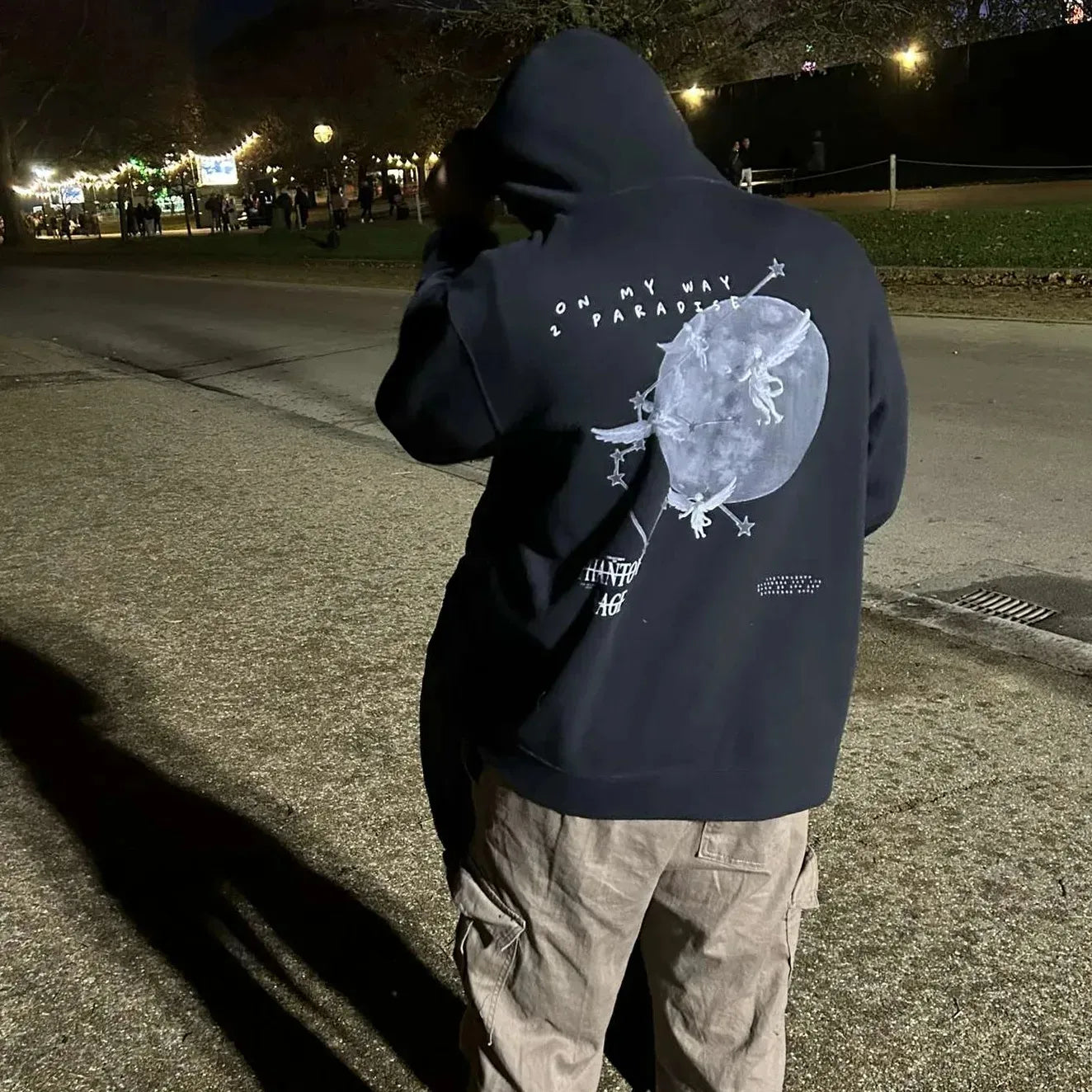 "OMW TO PARADISE" DARK PREMIUM HOODIE