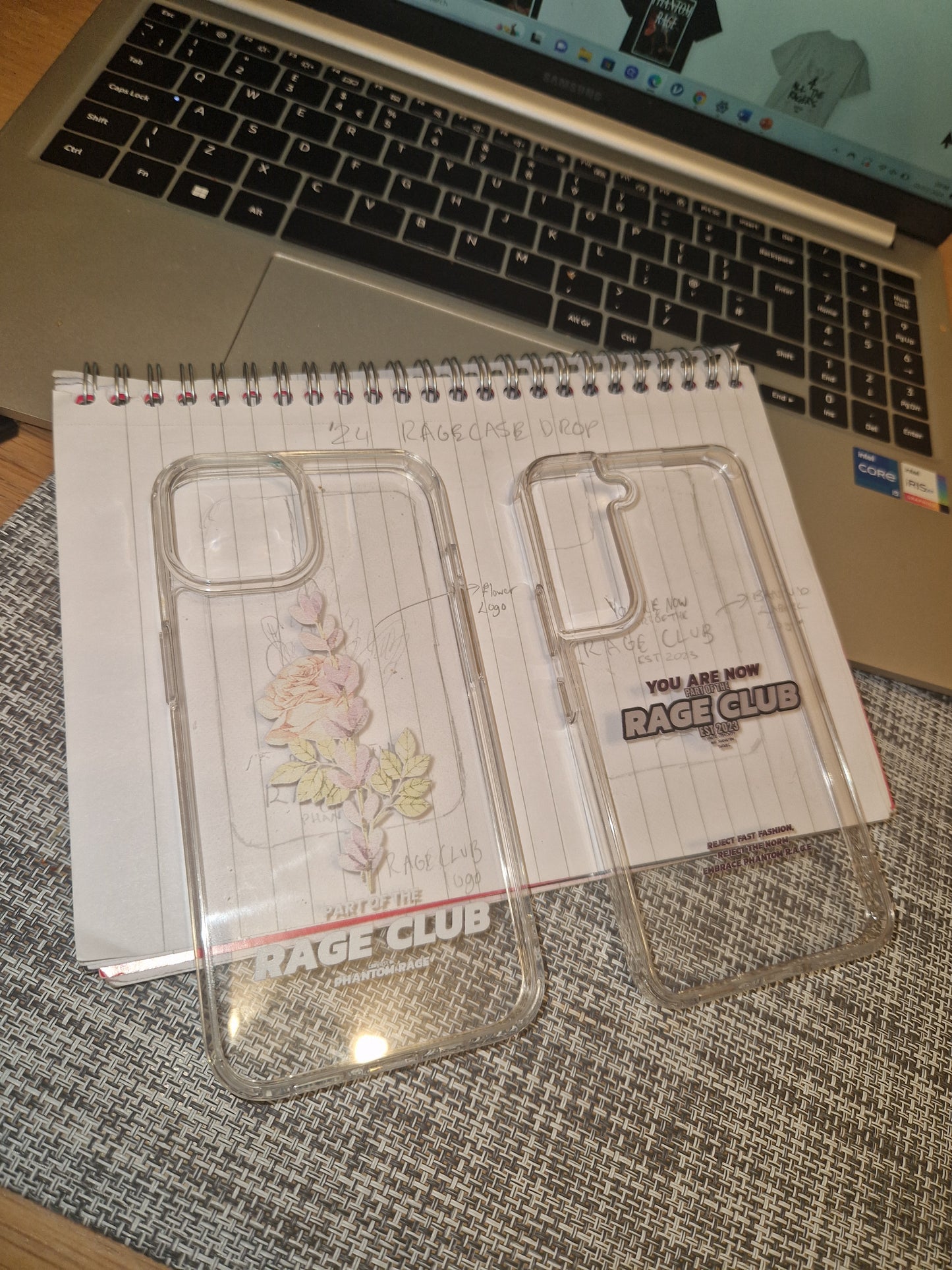 RAGE CLUB LABEL CLEAR CASE