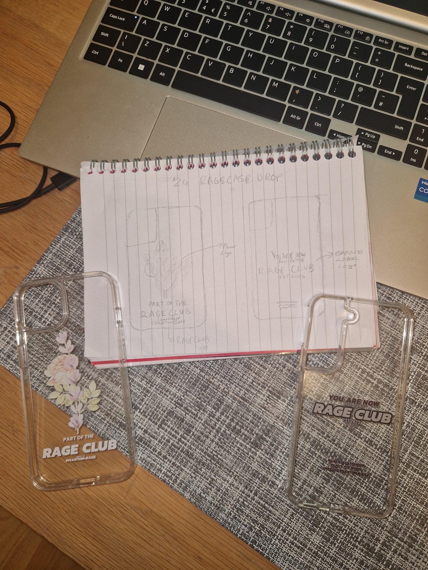 RAGE CLUB LABEL CLEAR CASE